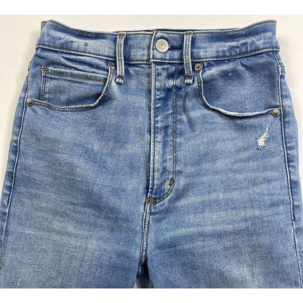 Abercrombie & Fitch Size 26 2R Ultra High Rise Skinny Distressed Light Jeans